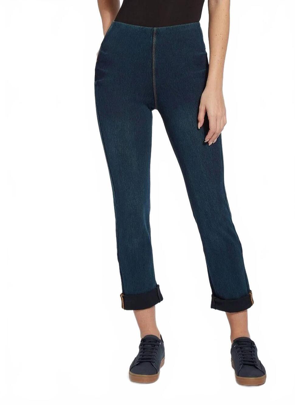 NEW LYSSE women's boyfriend jean in indigo